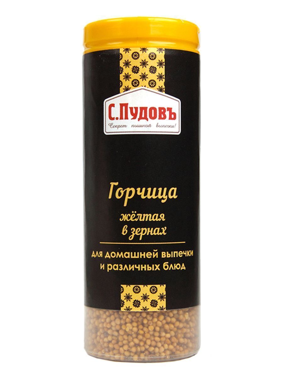 Горчица желтая в зернах С.Пудовъ, 80 г