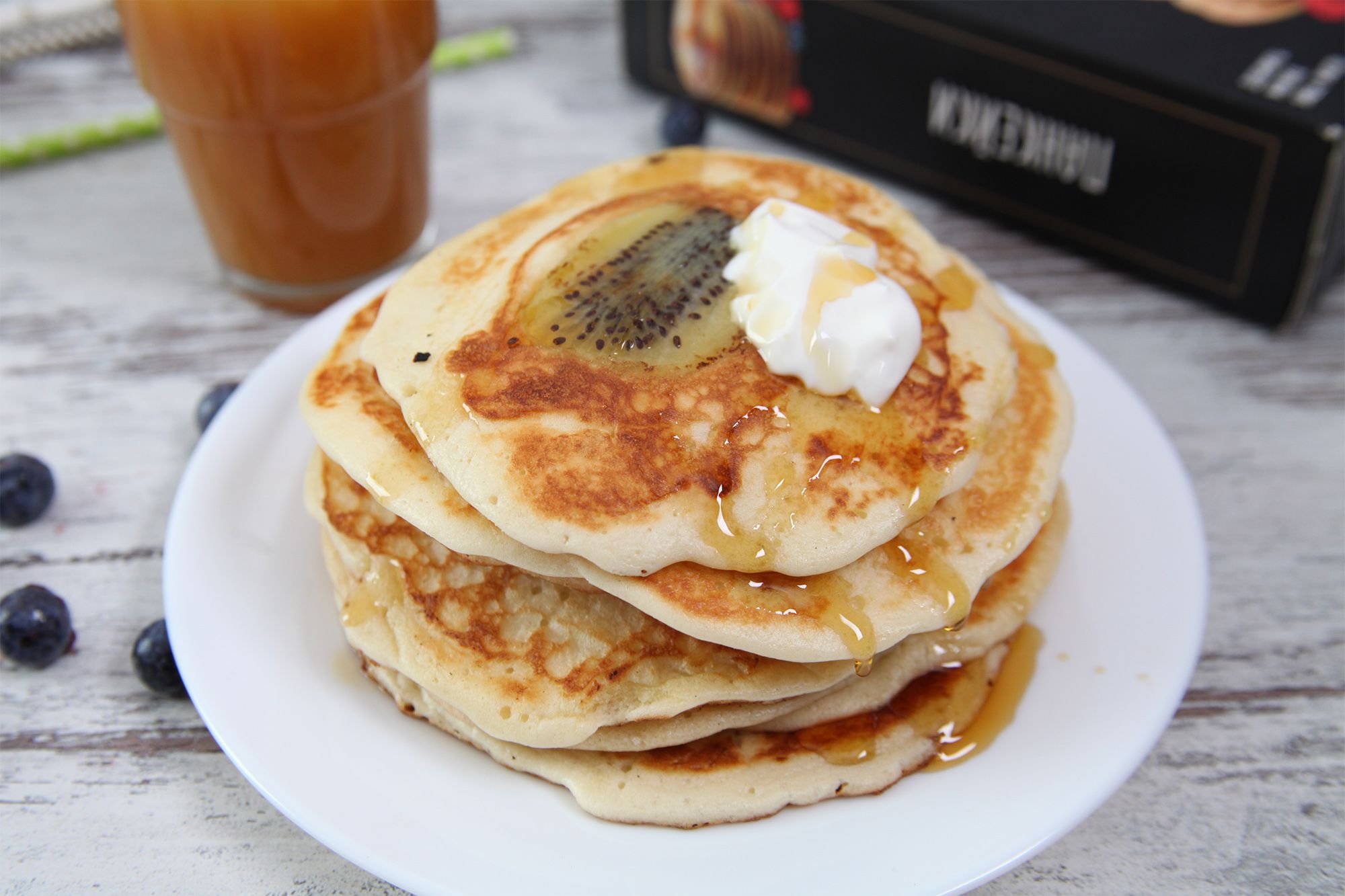 Панкейки с киви