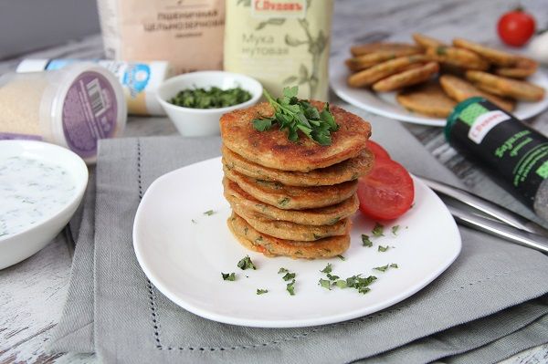 Оладьи с нутовой мукой