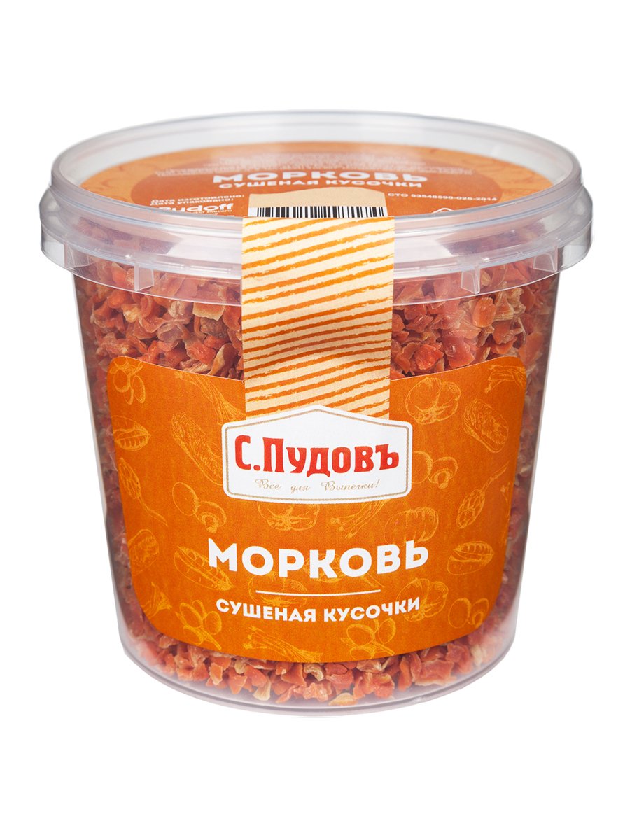 Морковь сушеная кусочки С.Пудовъ, 180 г