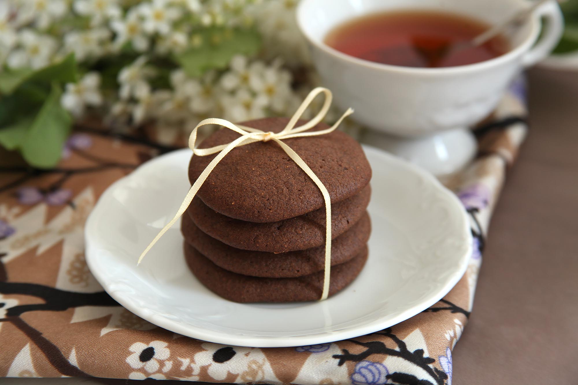 Печенье из черемуховой муки