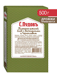 Готовая хлебная смесь Пшенично-ржаной хлеб с витаминами и черносливом, 0,5 кг
