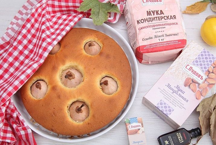 Миндальный пирог с грушами