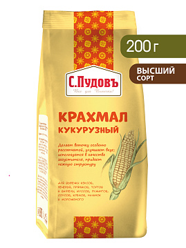 Крахмал кукурузный С.Пудовъ, 200 г - фото №1