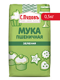 Мука пшеничная цветная зеленая в/с, С.Пудовъ 500 г