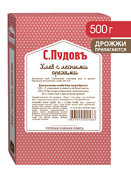 Готовая хлебная смесь Хлеб с лесными орехами,  0.5 кг