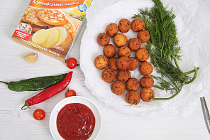 Картофельные шарики в кукурузной муке со специями
