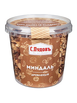 Миндаль дробленый, обжаренный С.Пудовъ, 180 г - фото №1