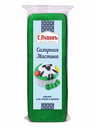 Мастика сахарная зеленая, С.Пудовъ, 100 г