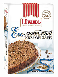Готовая хлебная смесь Его любимый ржаной хлеб, 0,5 кг