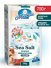 Соль морская натуральная пищевая,  Marbelle, средний помол , 750 г