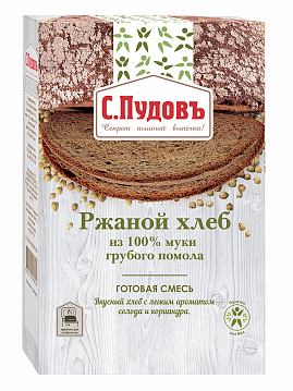 Ржаной хлеб из 100% муки грубого помола, 0,5 кг - фото №1