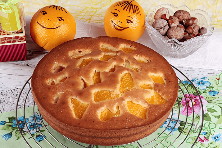 Пирог с апельсинами