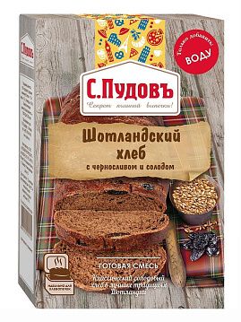 Готовая хлебная смесь "Хлеб шотландский с черносливом и солодом", 0,5 кг - фото №1