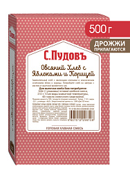 Готовая хлебная смесь Овсяный хлеб с яблоками и корицей,  0,5 кг