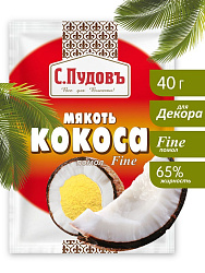Мякоть кокоса желтая С.Пудовъ, 40 г