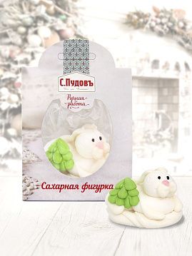 Сахарная фигурка «Новогодний зайка» С.Пудовъ, 18 г - фото №2