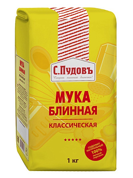 Мука блинная классическая С. Пудовъ, 1 кг - фото №1