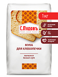 Мука пшеничная хлебопекарная в/с (для хлебопечки) С.Пудовъ, 1 кг