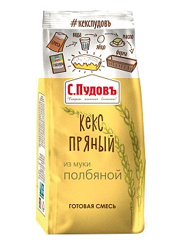 Смесь для выпечки Пряный кекс из 100% полбяной муки С.Пудовъ, 300 г - фото №1