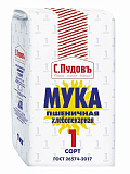 Мука пшеничная 1 сорт С.Пудовъ,1 кг