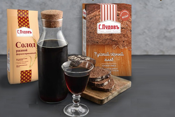 Квас из ржаных сухарей и солода