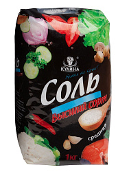Соль пищевая Кулина,средний помол,1 кг