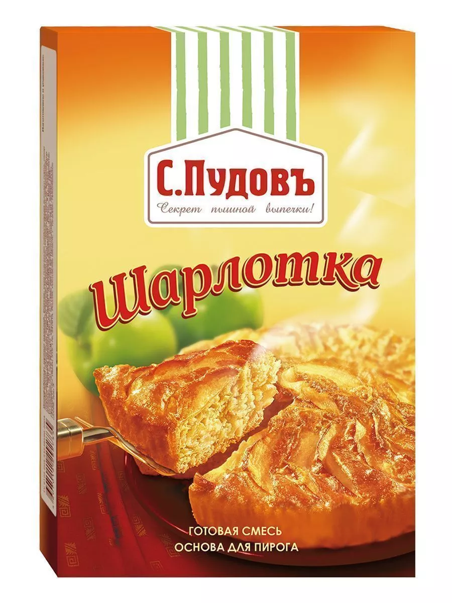 Смесь для выпечки Шарлотка С.Пудовъ, 350 г — Купить по выгодной цене в  интернет-магазине С.Пудовъ