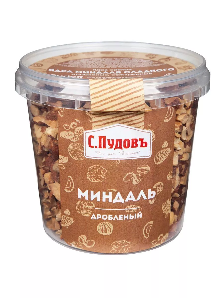 Миндаль дробленый, обжаренный С.Пудовъ, 180 г — Купить по выгодной цене ...